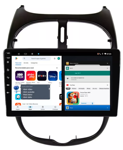Multimidia Peugeot 206 9p Android Quadcore 2gb Carplay