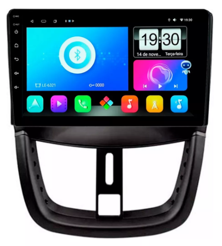 Multimidia Peugeot 207 9p Android Quadcore 2gb Carplay