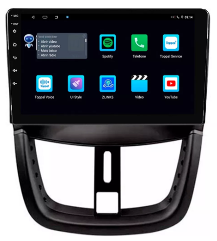 Multimidia Peugeot 207 9p Android Quadcore 2gb Carplay