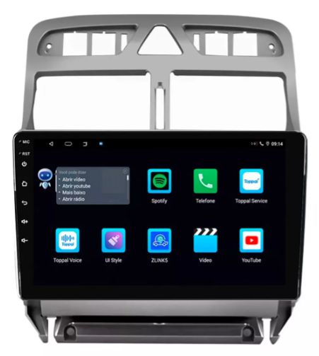 Multimidia Peugeot 307 9p Android  6gb Carplay 4g