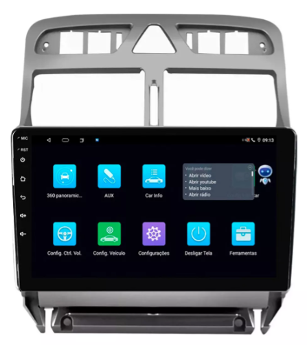 Multimidia Peugeot 307 9p Android 2gb Carplay