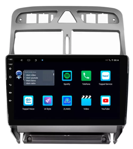 Multimidia Peugeot 307 9p Android 2gb Carplay