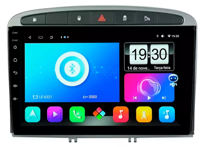 Multimidia Peugeot 408 9p Android Quadcore 2gb Carplay