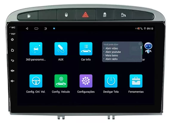 Multimidia Peugeot 408 9p Android Quadcore 2gb Carplay