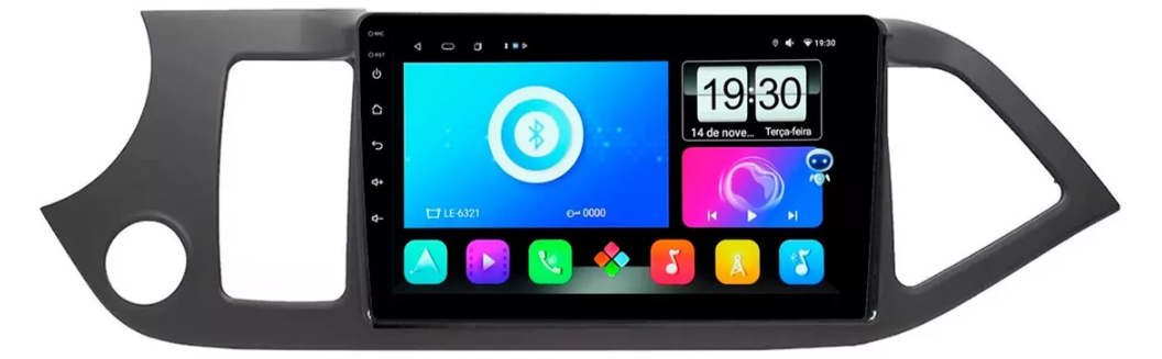Multimidia Picanto 9p Android Octacore 4GB Carplay