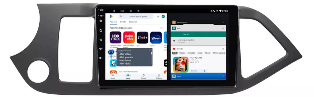 Multimidia Picanto 9p Android Octacore 4GB Carplay