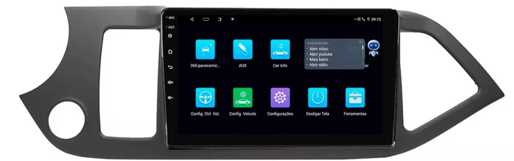 Multimidia Picanto 9p Android Quadcore 2gb Carplay