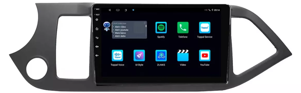 Multimidia Picanto 9p Android Quadcore 2gb Carplay