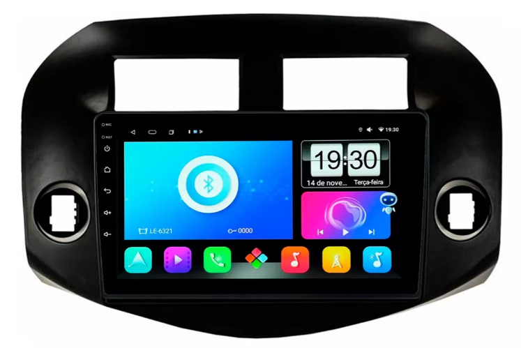 Multimidia Rav4 9p Android Octacore 4GB Carplay