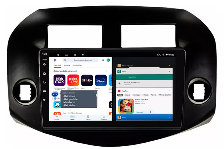 Multimidia Rav4 9p Android Octacore 4GB Carplay