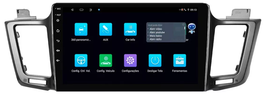 Multimidia Rav4 9p Android Quadcore 2gb Carplay
