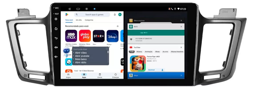Multimidia Rav4 9p Android Quadcore 2gb Carplay