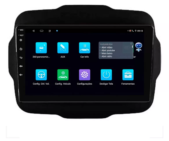 Multimidia Renegade 9p Android Octacore 6gb Carplay 4g