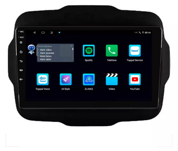 Multimidia Renegade 9p Android Octacore 6gb Carplay 4g