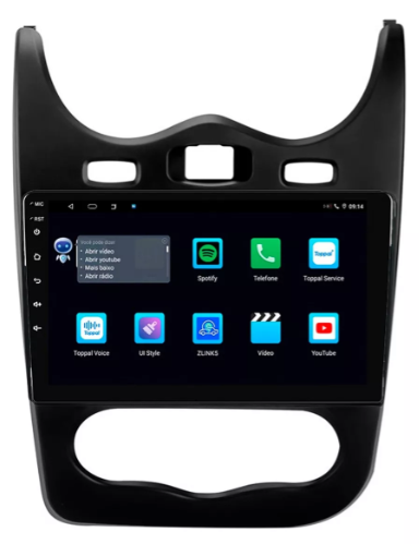Multimidia Sandero 9p Android Octacore 4GB Carplay - COD 693