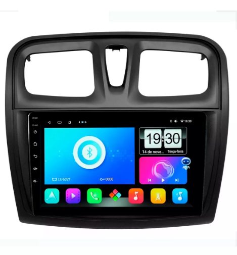 Multimidia Sandero 9p Android Octacore 4GB Carplay - COD 721