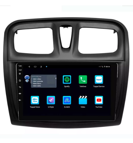 Multimidia Sandero 9p Android Octacore 4GB Carplay - COD 721