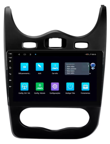 Multimidia Sandero 9p Android Octacore 6gb Carplay 4g - COD 977
