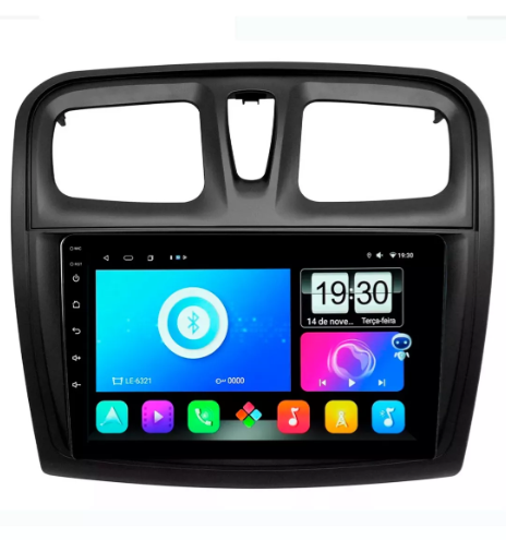 Multimidia Sandero 9p Android Quadcore 2gb Carplay