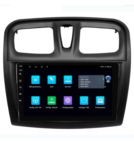 Multimidia Sandero 9p Android Quadcore 2gb Carplay