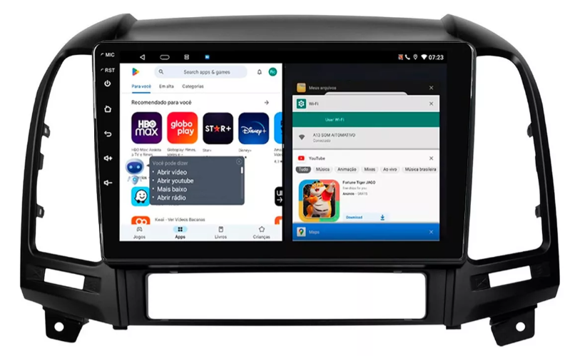 Multimidia Santa Fe 9p Android Octacore 6gb Carplay 4g