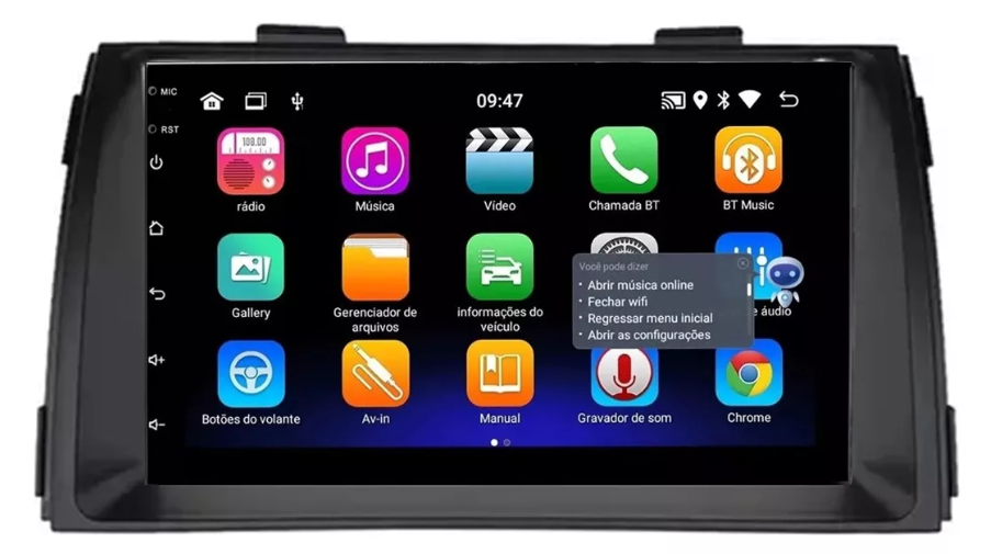 Multimidia Sorento 7p Android OctaCore 4gb Carplay Voz