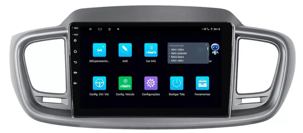 Multimidia Sorento 9p Android Octacore 4GB Carplay