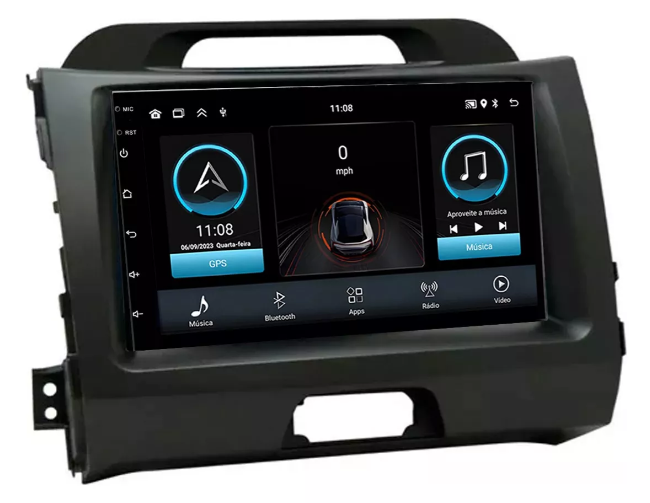 Multimidia Sportage 7p Android Quadcore 2gb Carplay
