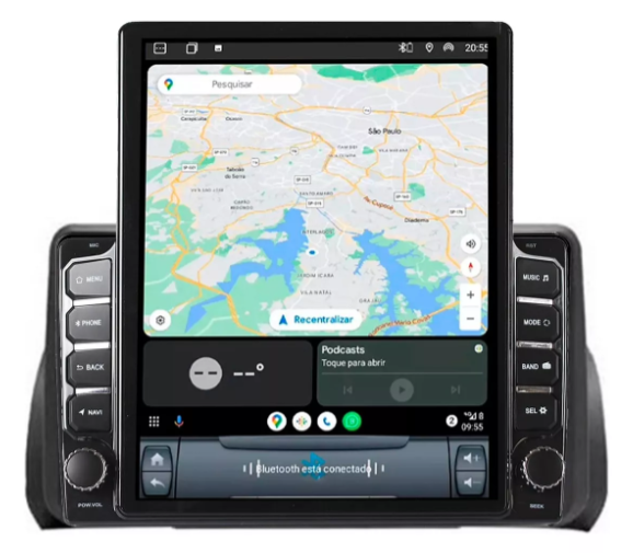 Multimidia Tesla Bravo 9,7p Android Auto Carplay  64gb