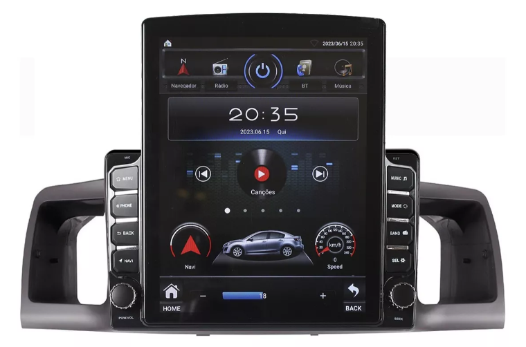 Multimidia Tesla Fielder 9,7p Android Auto Carplay 4/64gb