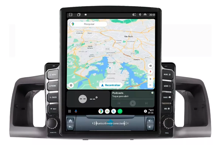 Multimidia Tesla Fielder 9,7p Android Auto Carplay 4/64gb