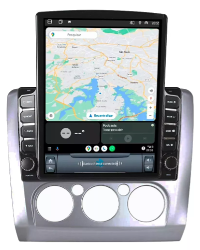 Multimidia Tesla Focus 9,7p Android Auto Carplay 4/64gb
