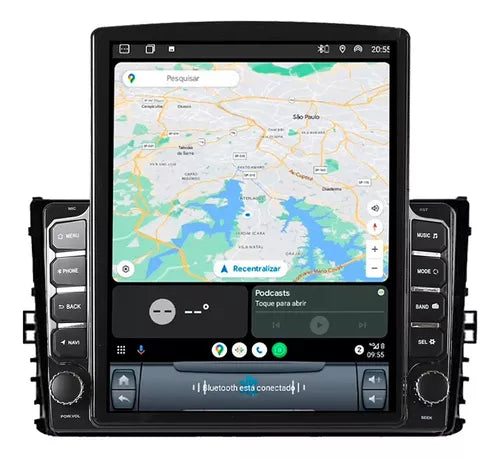 Multimidia Tesla Novo Polo 9,7p Android Auto Carplay 4/64gb