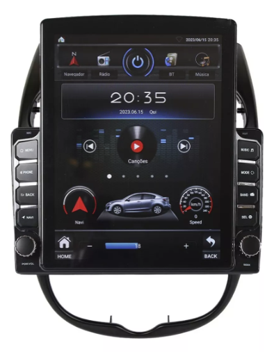Multimidia Tesla Peugeot 206 9,7p Android Auto Carplay  4/64gb