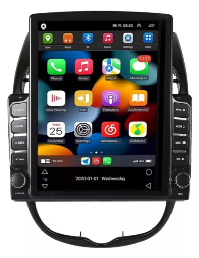Multimidia Tesla Peugeot 206 9,7p Android Auto Carplay  4/64gb