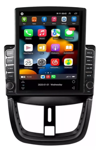 Multimidia Tesla Peugeot 207 9,7p Android Auto Carplay 4/64gb