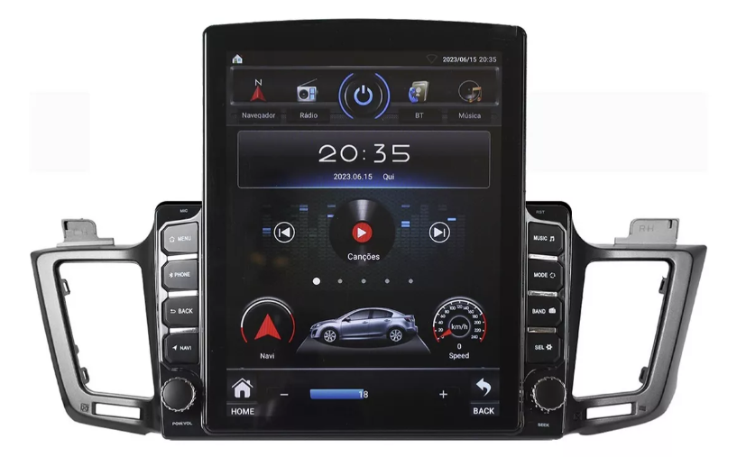 Multimidia Tesla Rav4 9,7p Android Auto Carplay 4/64gb