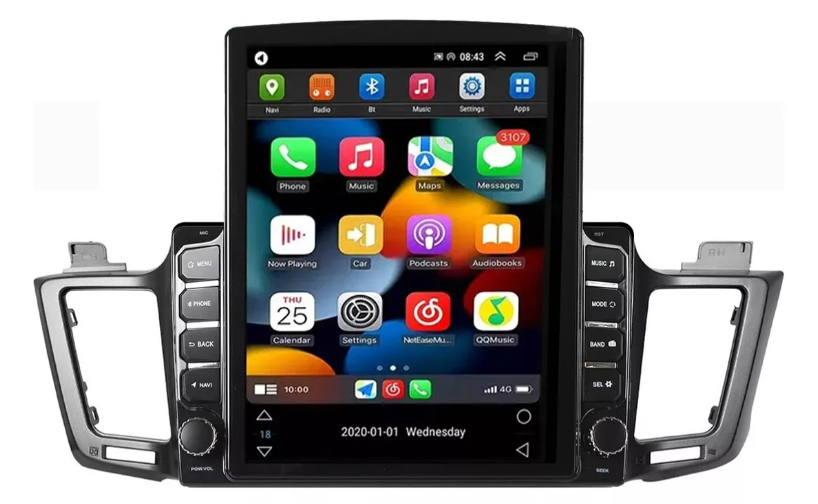 Multimidia Tesla Rav4 9,7p Android Auto Carplay 4/64gb