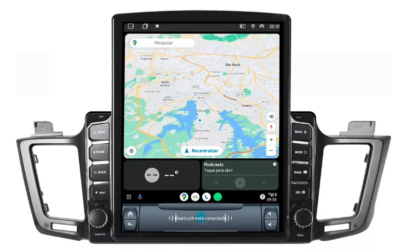 Multimidia Tesla Rav4 9,7p Android Auto Carplay 4/64gb