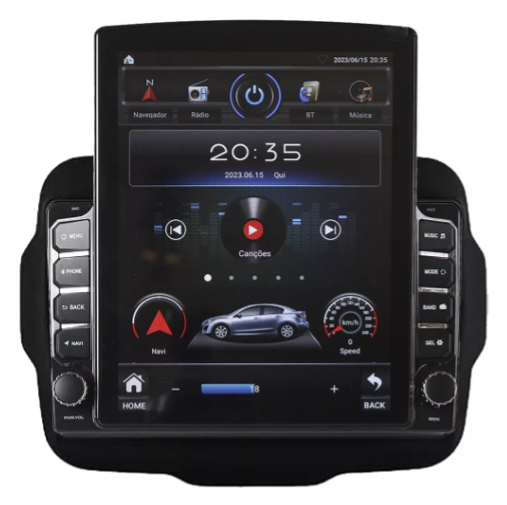 Multimidia Tesla Renegade 9,7p Android Auto Carplay 64gb
