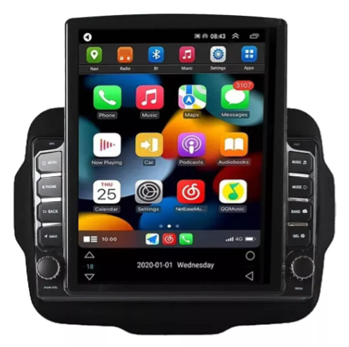 Multimidia Tesla Renegade 9,7p Android Auto Carplay 64gb