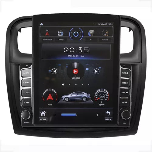 Multimidia Tesla Sandero 9,7p Android Auto Carplay 4/64gb