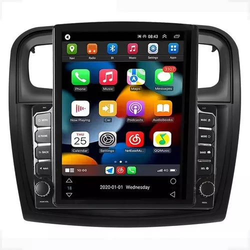 Multimidia Tesla Sandero 9,7p Android Auto Carplay 4/64gb