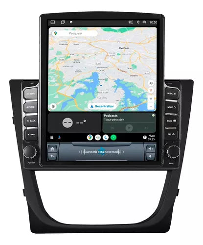 Multimidia Tesla Saveiro G5 9,7p Android Auto Carplay 4/64gb
