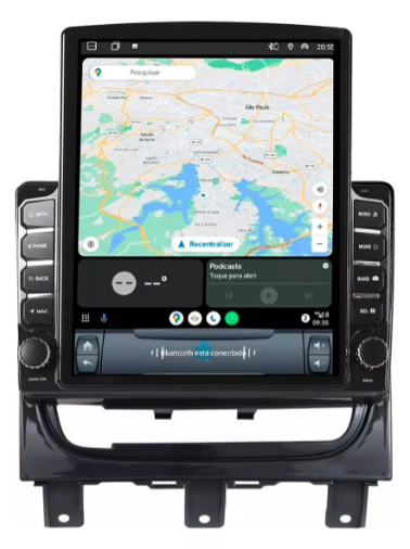 Multimidia Tesla Strada 9,7p Android Auto Carplay 64gb