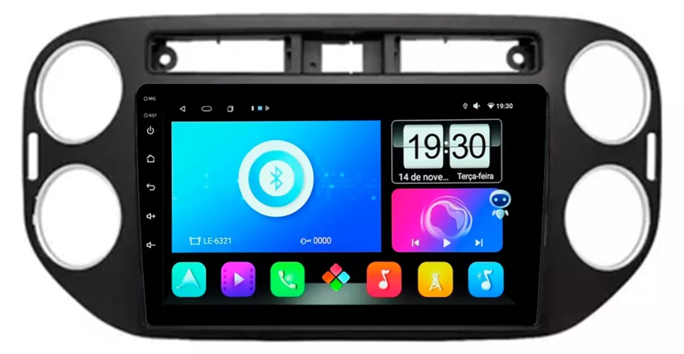 Multimidia Tiguan 9p Android Octacore 6gb Carplay 4g