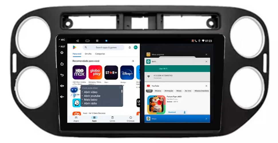 Multimidia Tiguan 9p Android Octacore 6gb Carplay 4g