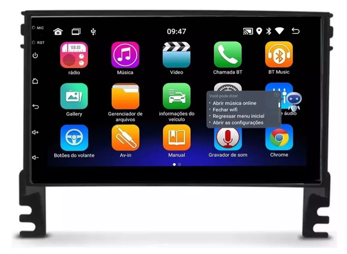 Multimidia Tucson 7p Android OctaCore 4gb Carplay Voz