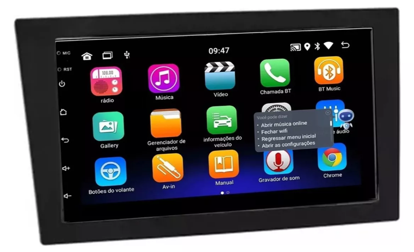 Multimidia Vectra 7p Android OctaCore 4gb Carplay Voz