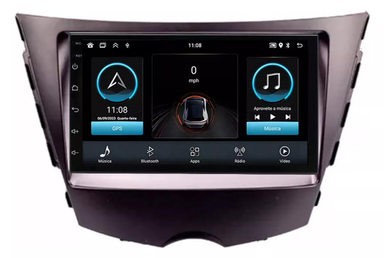 Multimidia Veloster 7p Android Quadcore 2gb Carplay